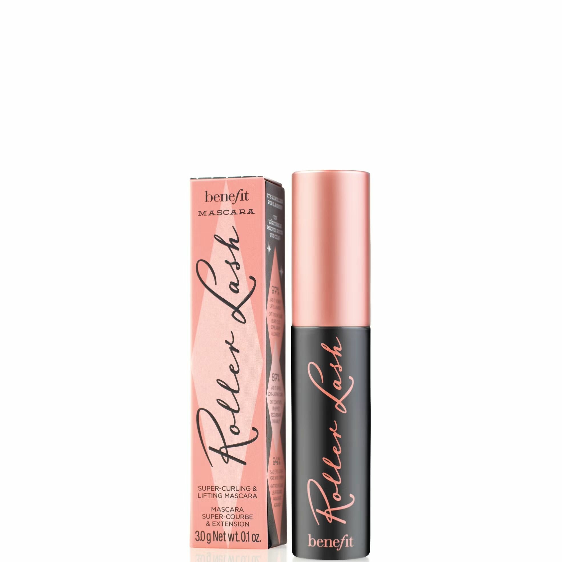 Benefit мини-формат Удлиняющая, подчеркивающая изгиб тушь для ресниц(3г) Roller Lash Super-Curling & Lifting Mascara 3g
