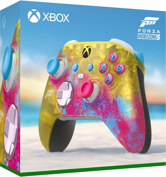 Геймпад беспроводной для Xbox One, Series X/S, с Bluetooth, Forza Horizon 5, золотой (4 ревизия) — фото 1