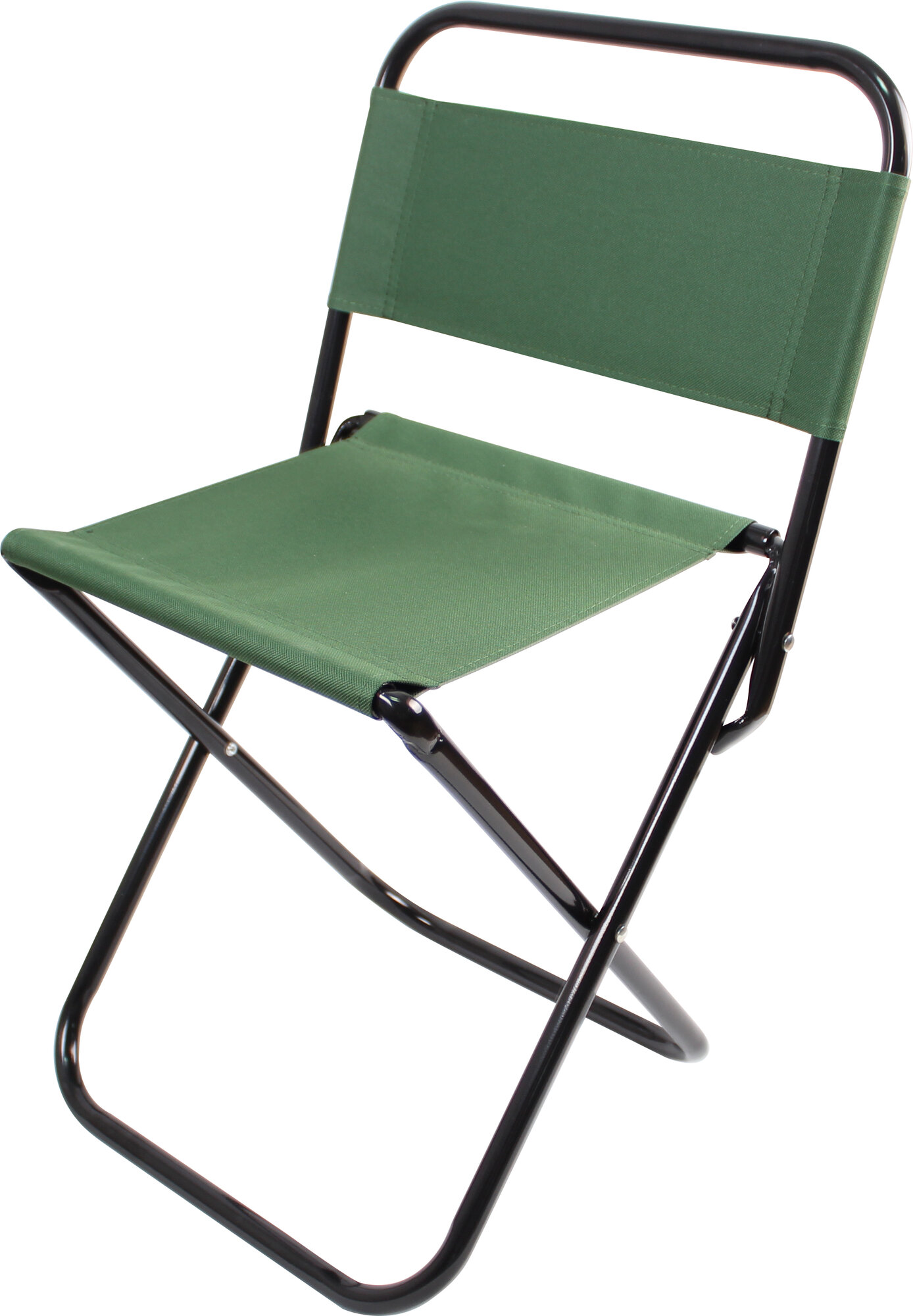 Стул складной cо спинкой (для дачи, рыбалки, отдыха на природе) Ecos DW-1004C, 32 x 28 x 58 см, цвет зеленый