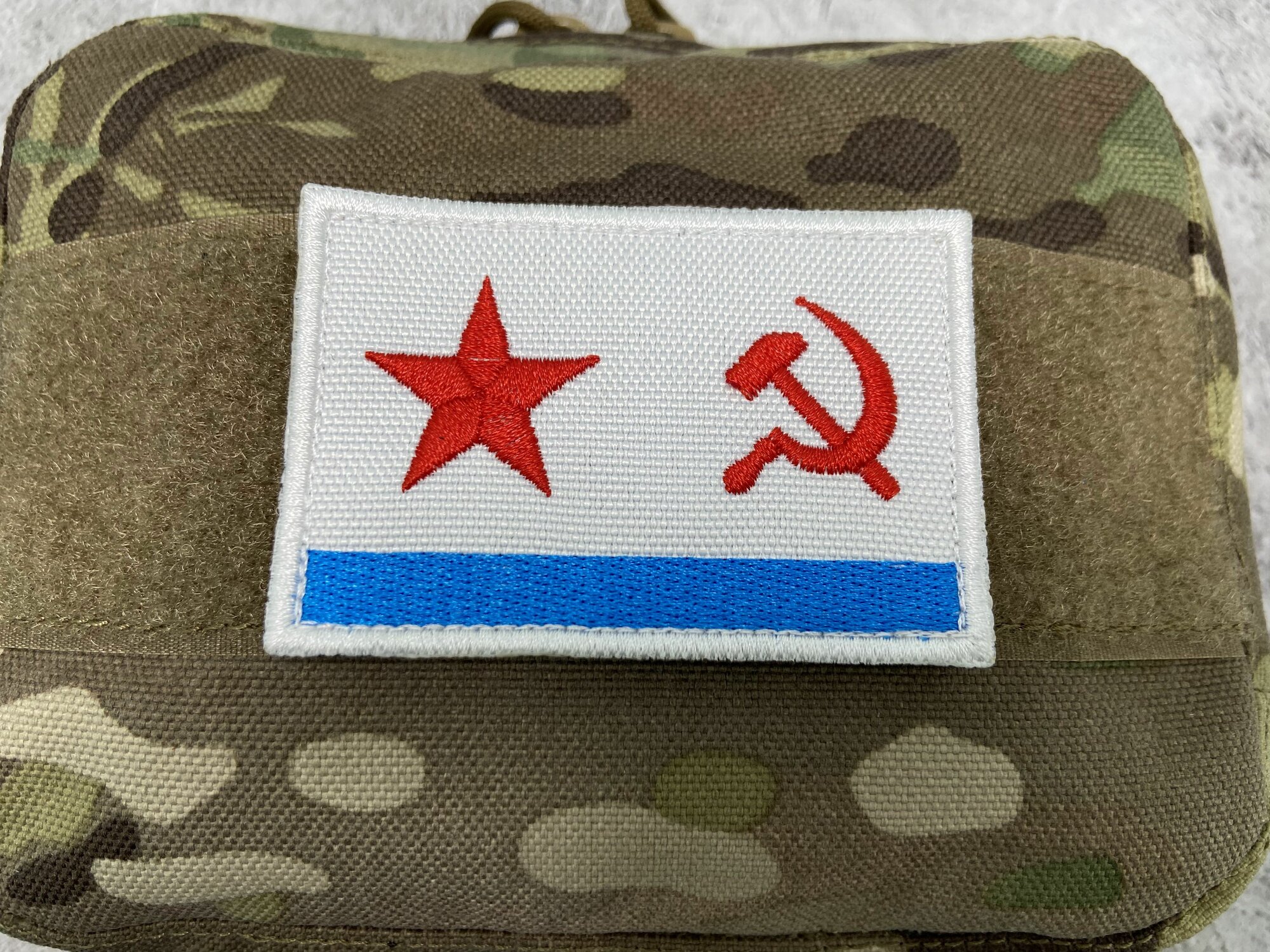 Шеврон "Флаг ВМФ СССР", на липучке, 75х50мм — фото 1