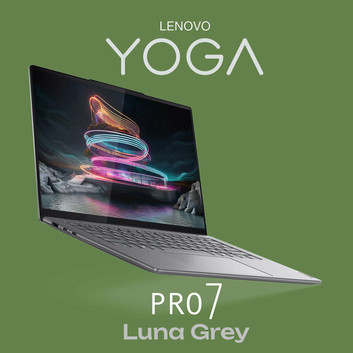 Ноутбук Lenovo Yoga Pro 7 14IMH9 83E20099RK Luna Grey 145 3K IPS 120Hz Touch Intel Core Ultra 9 185H NVIDIA GeForce RTX 4060 8GB GDDR6 32 GB LPDDR5x-7467 1 TB SSD PCIe GEN4 WINDOWS 11 HOME клавиатура RUUS гарантия 1 год 224620₽