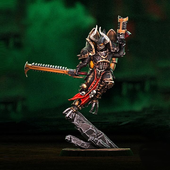 Chaos Lord Лорд Хаоса, Armies of Chaos (40мм) миниатюра для DnD (ДнД) и других Настольных игр( НРИ, Варгеймов или РПГ), фентези тематика