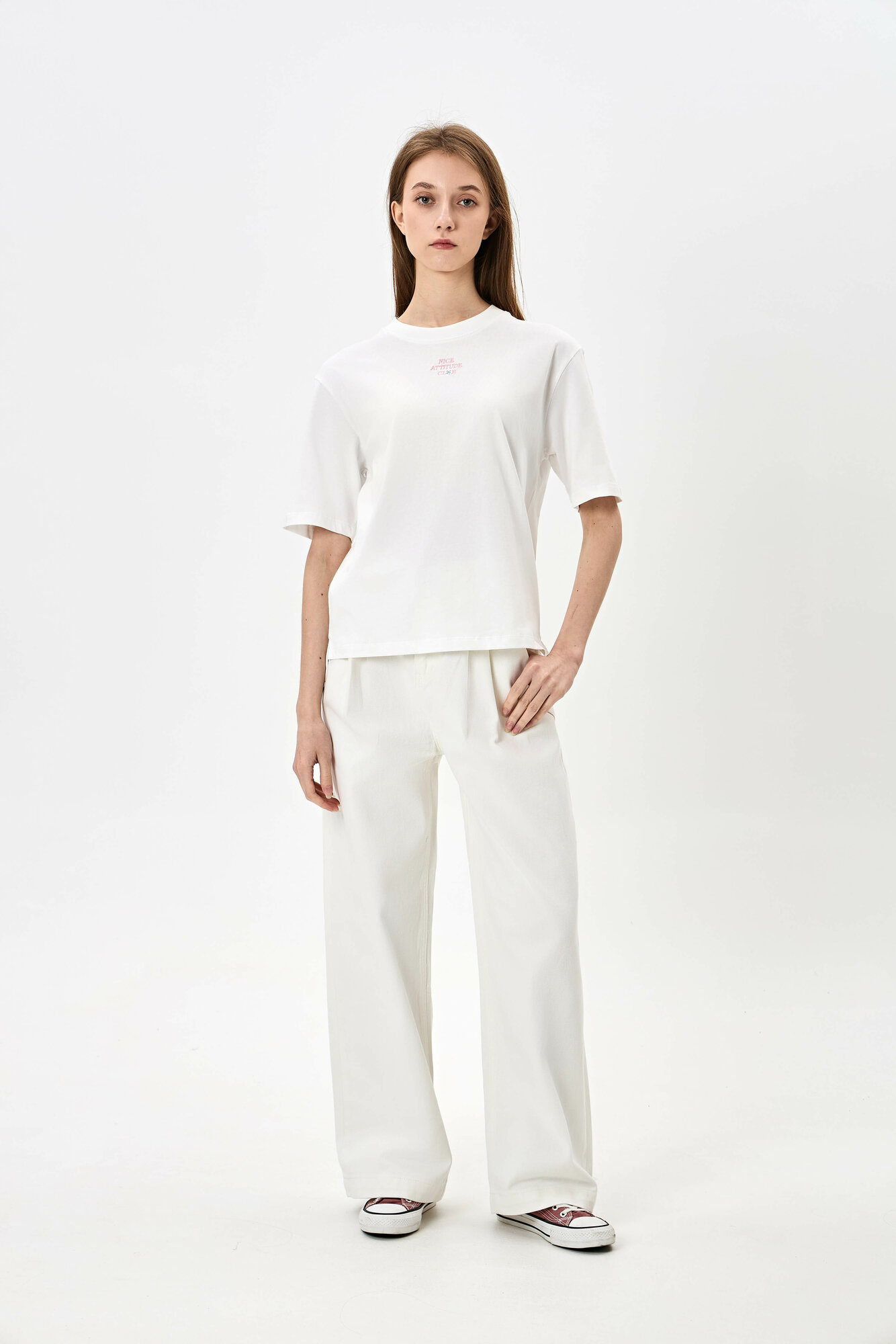 Джинсы палаццо TERRA PRO, размер M, white — фото 1