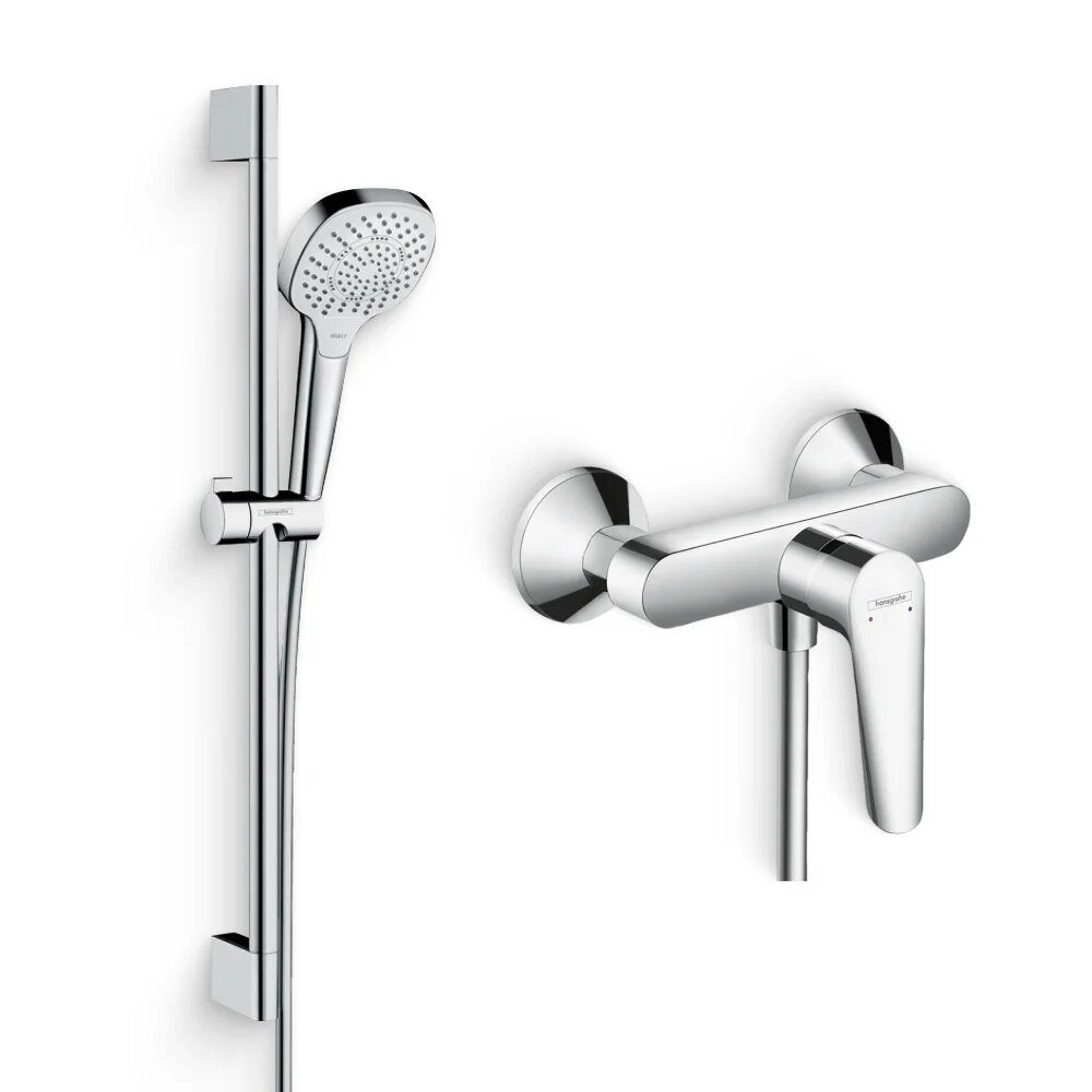 Душевой комплект Смеситель для душа Hansgrohe Logis E 71602000 / Гарнитур Croma Select E Multi 26580400