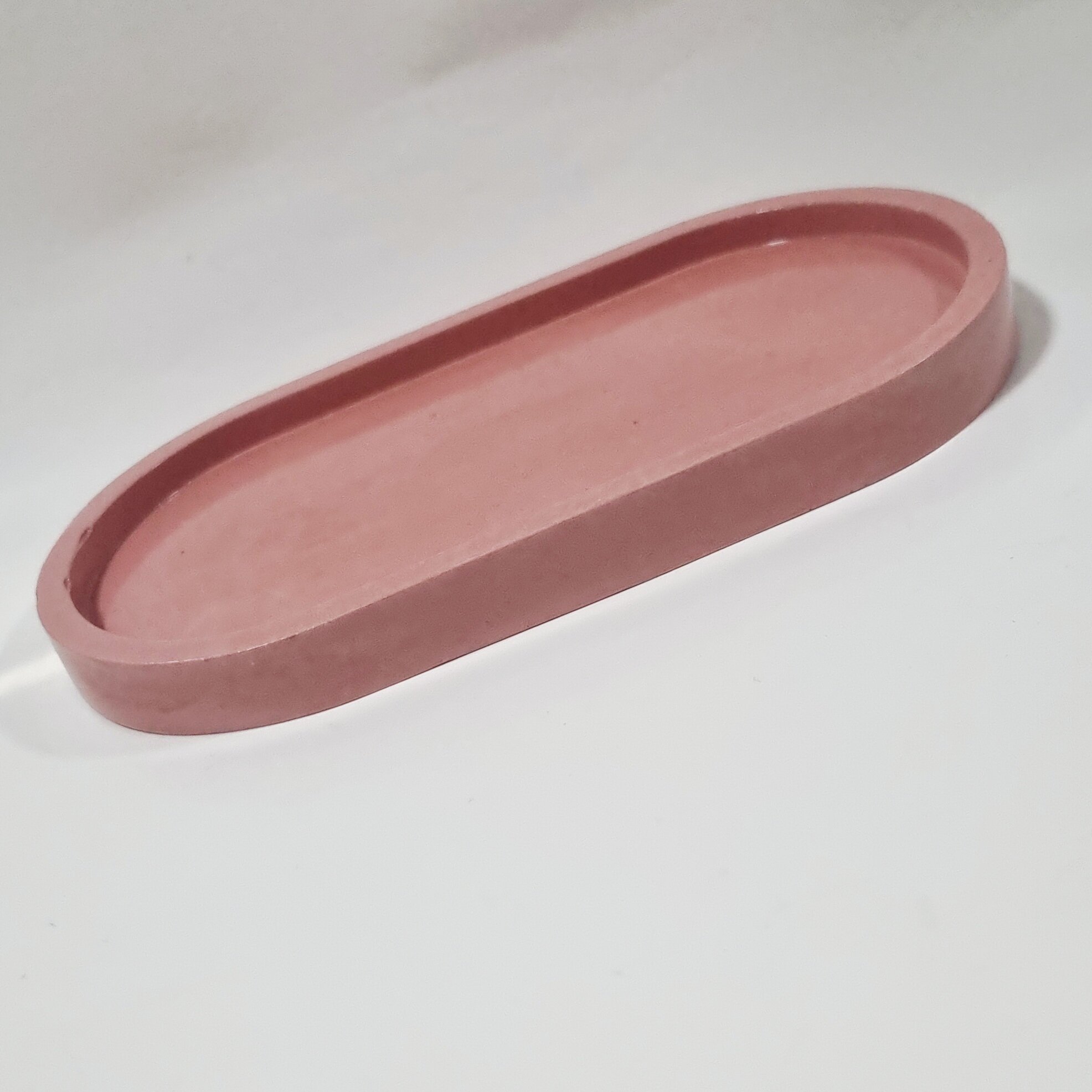 Органайзер "Подставка", терракотовая, овальная, для косметики и мелочей, 1 шт