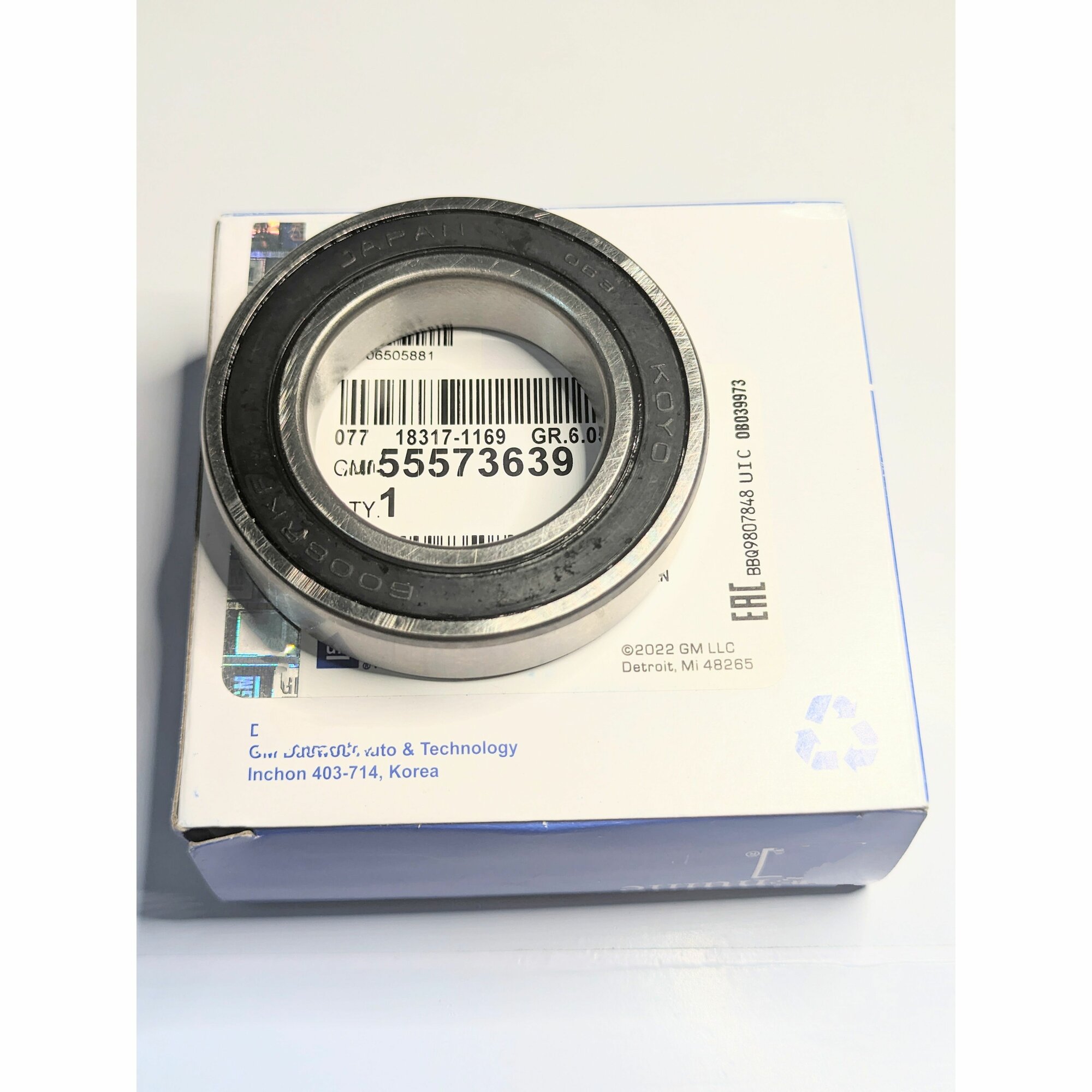 Подшипник вала акпп для OPEL INSIGNIA-A, CADILLAC SRX арт. 55573639