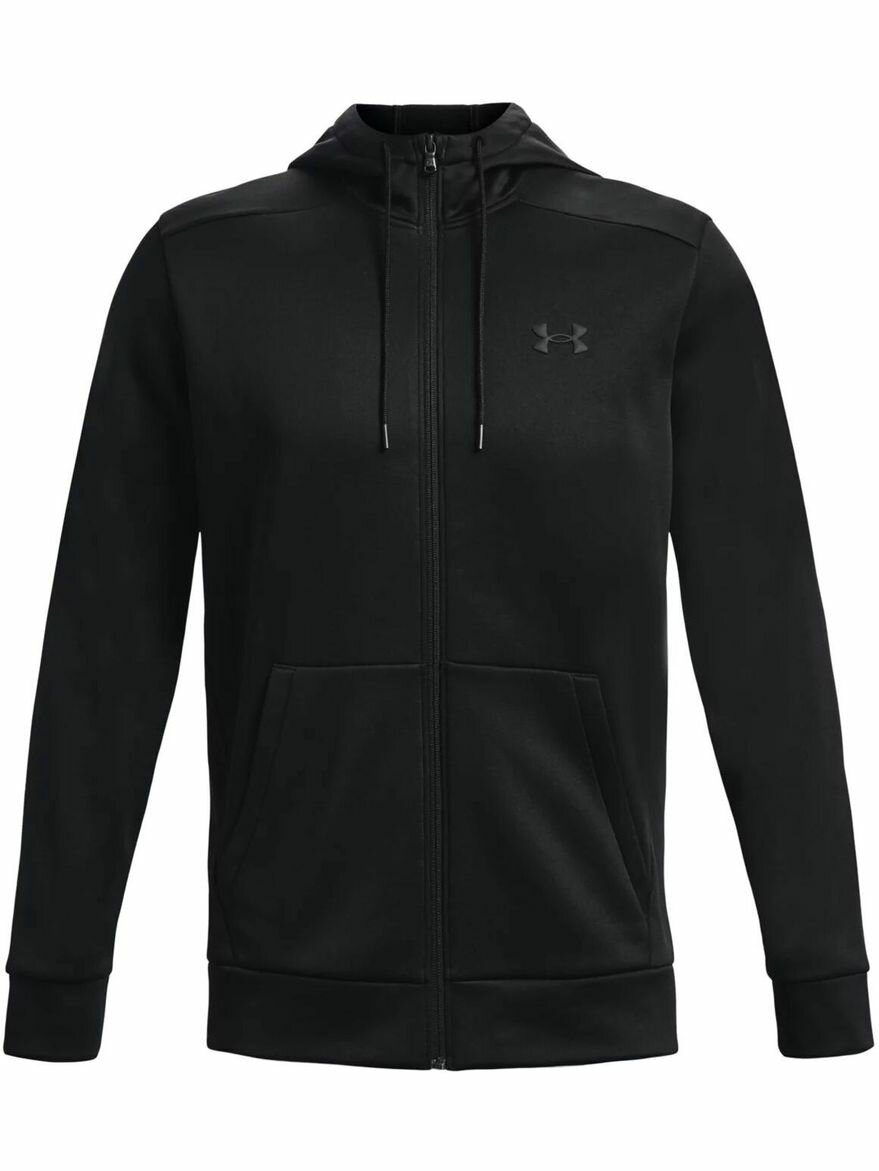 Толстовка Under Armour Armour Fleece Fz Hoodie, размер SM, , черный — фото 1