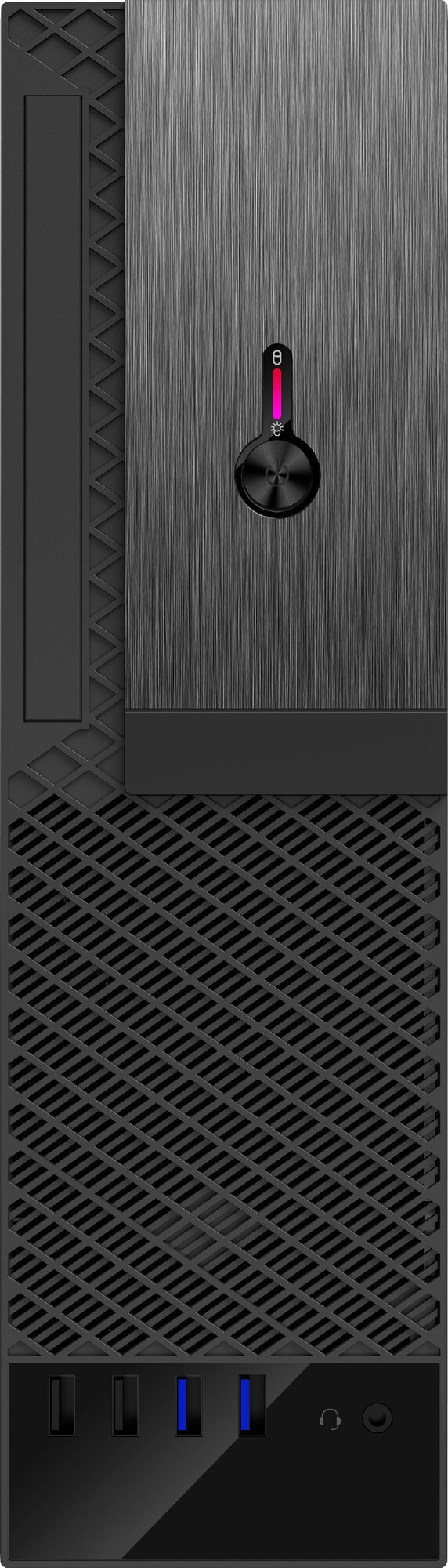 Корпус microATX Foxline FL-1001 300 Вт черный