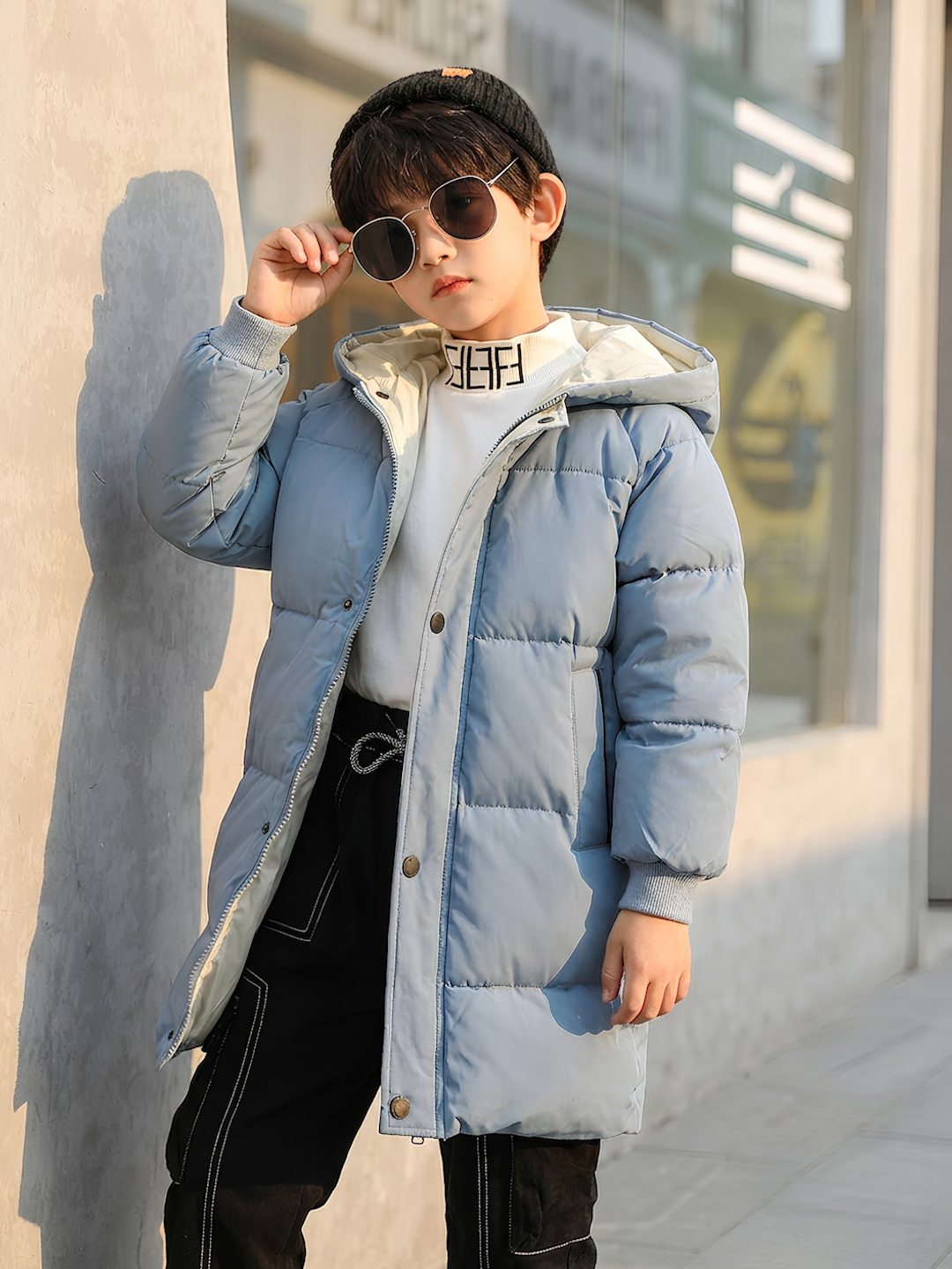 Куртка, размер 130, голубой — фото 1