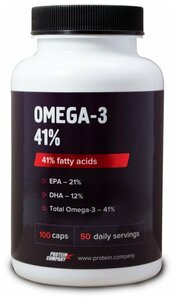 Капсулы PROTEIN.COMPANY Omega-3 Омега 3, 100 шт.