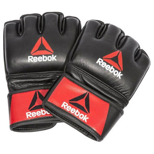 фото Перчатки для mma reebok combat leather glove large rscb-10330rdbk