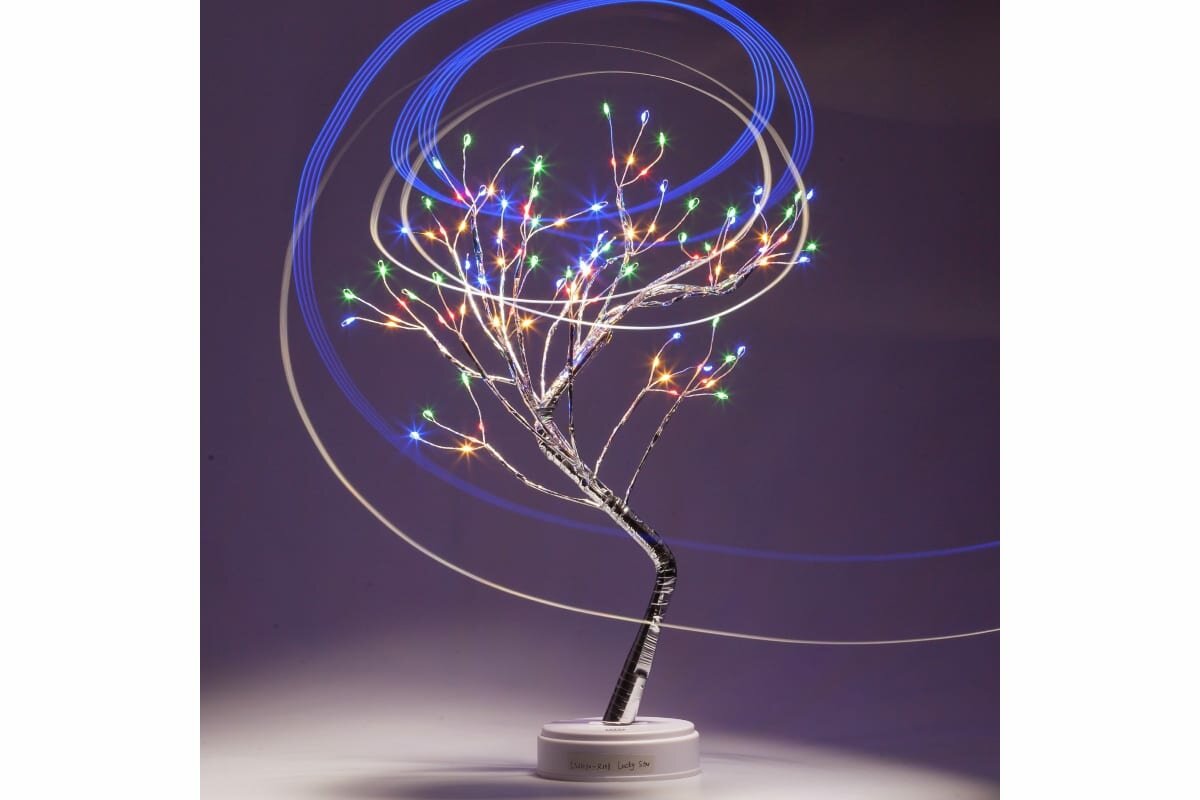 дерево световое Самоцветы 45см 36LED мульти ЭРА - фото №12