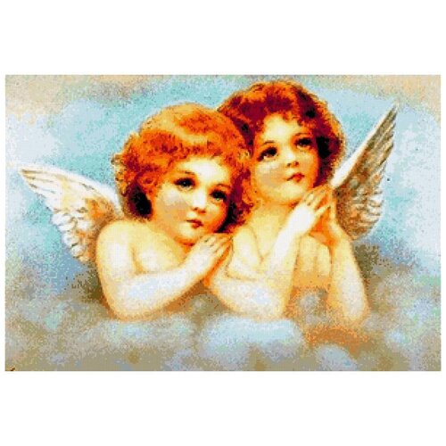 фото Milato набор алмазной вышивки ангелочки (n-289) 28х19 см