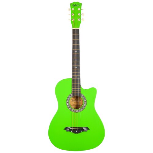 акустическая гитара belucci bc3810 bls 38дюймов синяя глянец Акустическая гитара Belucci BC3810 GR