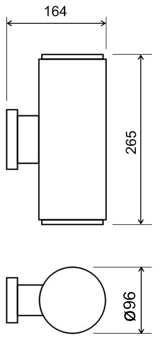 Уличный настенный светильник Elektrostandard Strict 1403 TECHNO черный IP54 - фотография № 4