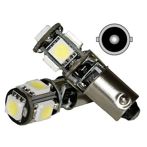 фото Лампа светодиодная t4w / ba9s / 12v 5smd бел. с обманкой (производитель: ledo ba9so5smdw)