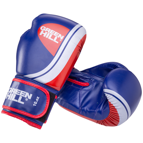 Перчатки боксерские Green Hill Knockout Bgk-2266, 12 oz, к/з, синий