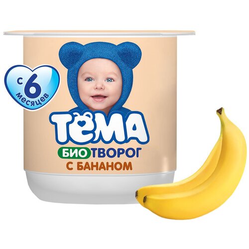 Творог тема Банан 4,2%, 100г