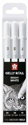 Набор гелевых ручек Sakura Gelly Roll, 3 штуки