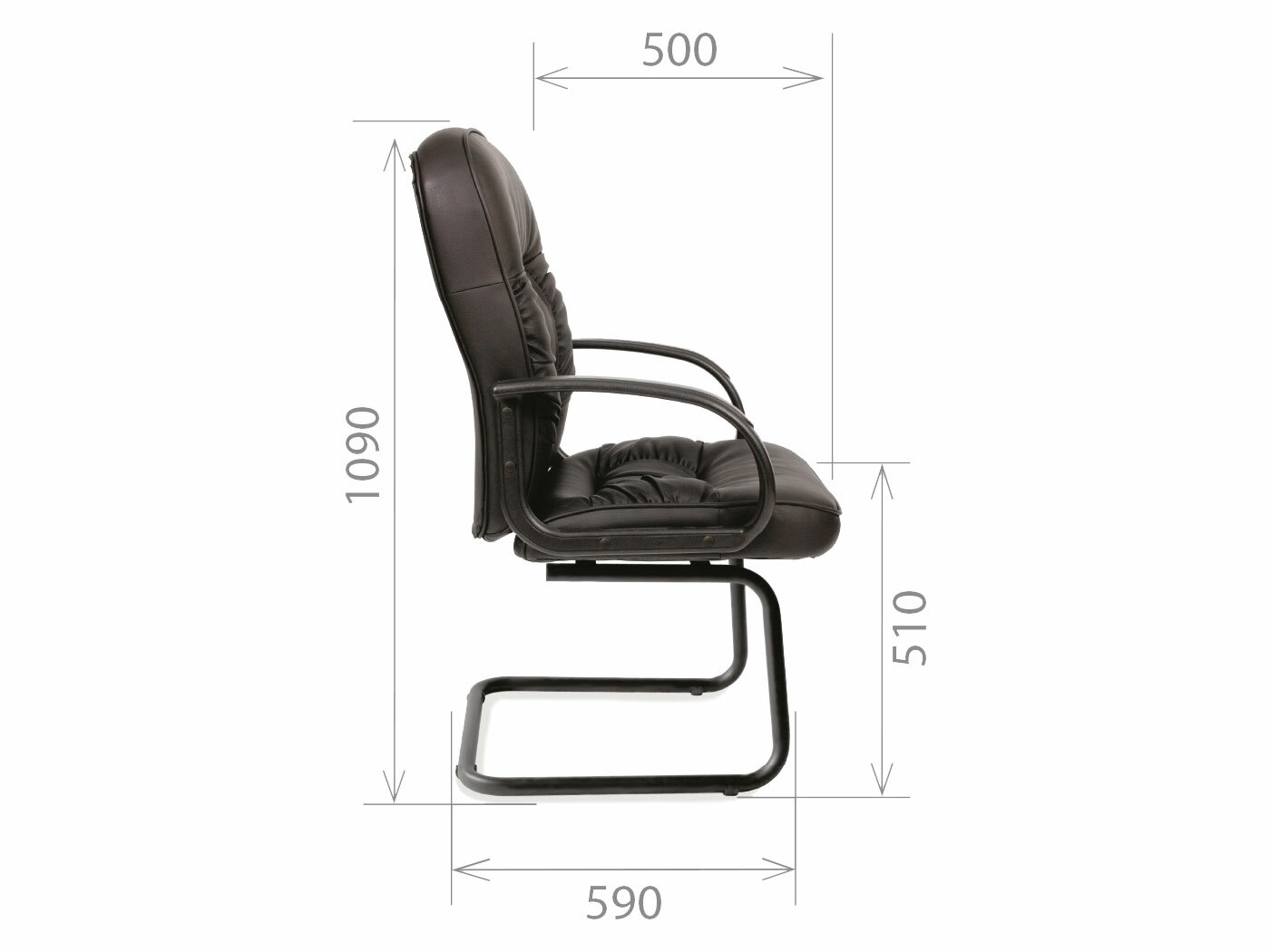 Офисное кресло Chairman 00-06025664 (Matte Black) - фото №7