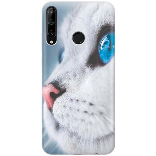 фото Силиконовый чехол на huawei p40 lite e / honor 9c / хуавей п40 лайт е / хонор 9с с принтом "кошачий взгляд" gosso