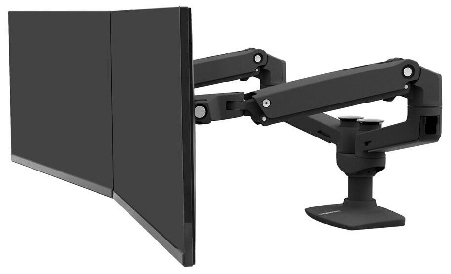 Ergotron LX Dual Side-by-Side Arm Ergotron 45-245-224 (черный) Крепление для двух мониторов