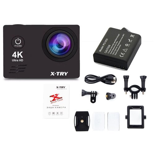 фото Экшн-камера x-try xtc172 neo battery 4k wifi black