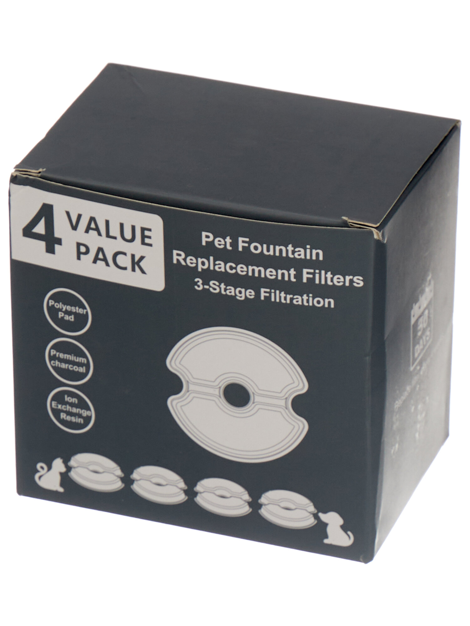 Фильтр для поилки автоматической, набор сменных фильтров для фонтана для кошек и собак 4 шт.
