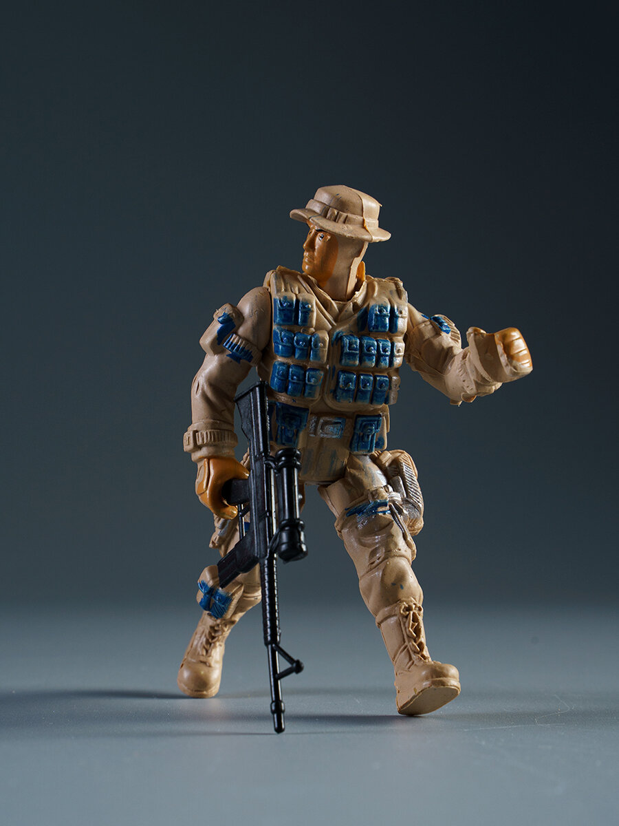 Солдатик "Спецназ", набор из 6 штук, подвижные детали, с аксессуарами, цвет микс