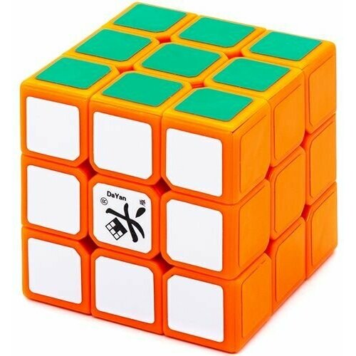 Скоростной Кубик Рубика DaYan 5 3x3х3 Zhanchi / Головоломка для подарка / Оранжевый