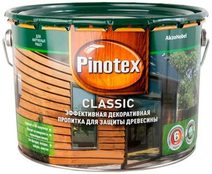 Pinotex Classic, 9 л, тиковое дерево