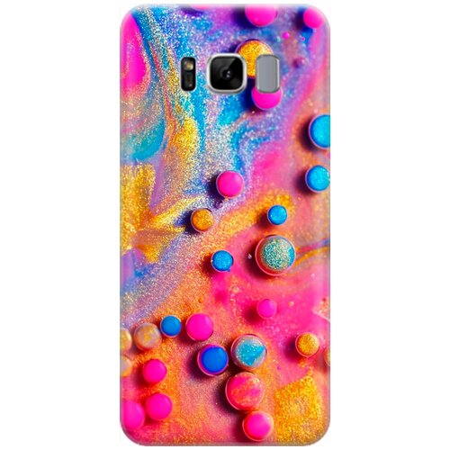 RE: PA Накладка Transparent для Samsung Galaxy S8 с принтом Разноцветные капли красок re pa накладка transparent для samsung galaxy s8 с принтом брызги красок