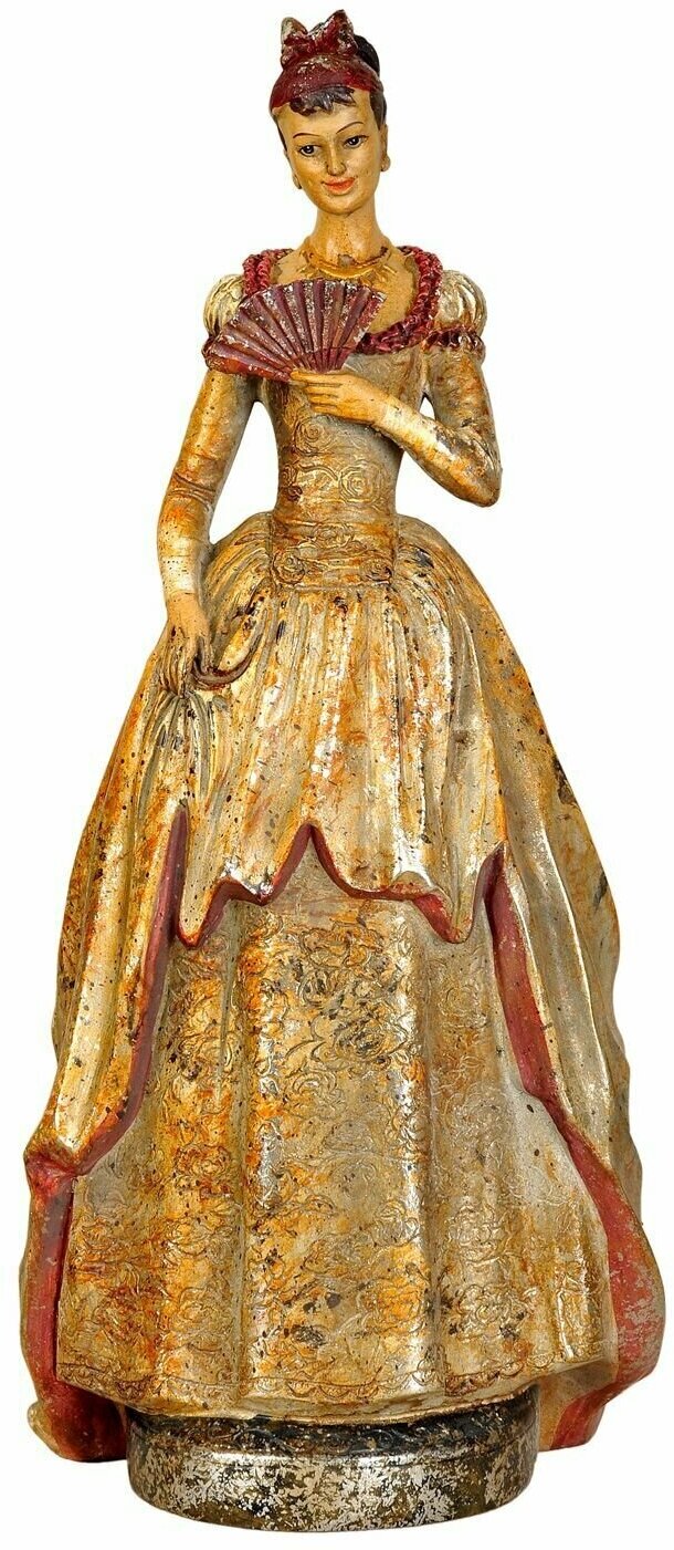 Статуэтка дама в роскошном платье 23х45х22