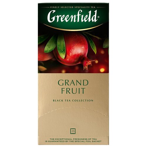 Greenfield чай черный пакетированный Grand Fruit 2г*25п