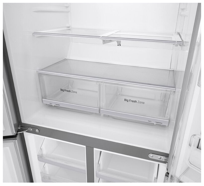 Холодильник LG GC-Q22FTAKL, серый - фотография № 12