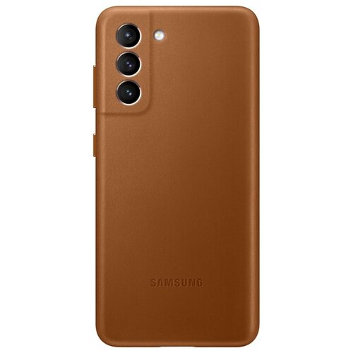фото Чехол-накладка samsung ef-vg991 для galaxy s21 коричневый