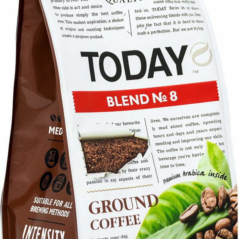 Кофе молотый TODAY Blend 8, 200 г - фото №19