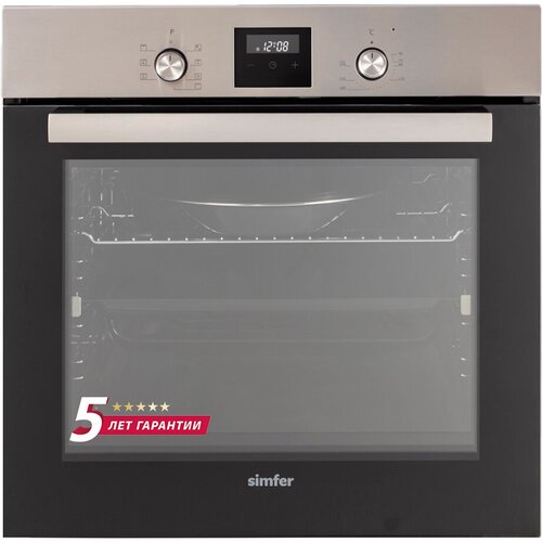 Электрический духовой шкаф Simfer B6EM58035 серебристыйчерный 3169000₽