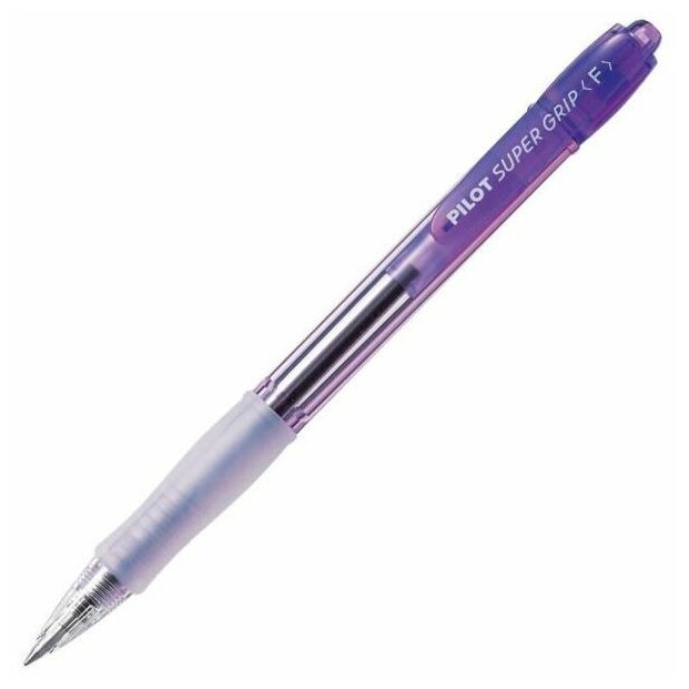 Ручка шариковая автоматическая Pilot Super Grip Neon BPGP-10N-F V (0.21мм, синий цвет чернил)