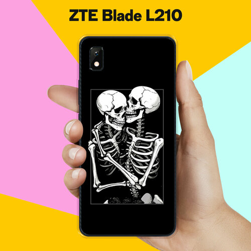 Силиконовый чехол на ZTE Blade L210 Скелеты / для ЗТЕ Блейд Л210 силиконовый чехол на zte blade l210 довольная лиса для зте блейд л210