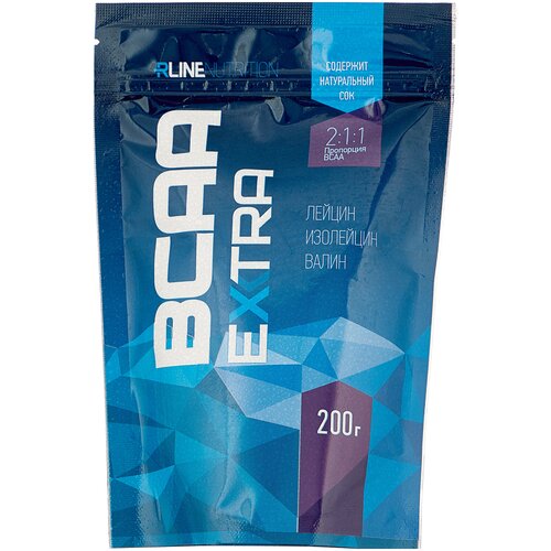 Аминокислота RLINESportNutrition BCAA Extra, клюква, 200 гр.