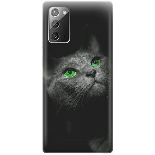 RE: PA Накладка Transparent для Samsung Galaxy Note 20 с принтом Зеленоглазая кошка re pa накладка transparent для samsung galaxy j2 core с принтом зеленоглазая кошка