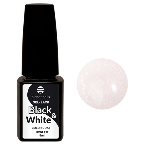 Planet nails Гель-лак Black&White, 8 мл, 442 базовое покрытие для гель лаков zinger топ cashemere vilvet top coat