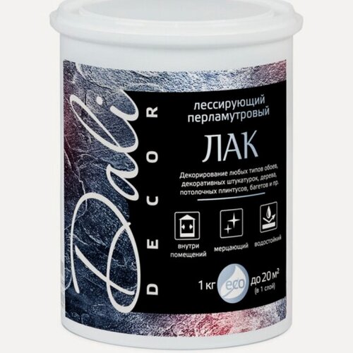 Изображение товара Лак лессирующий перламутровый Dali , 1 кг, бесцветный