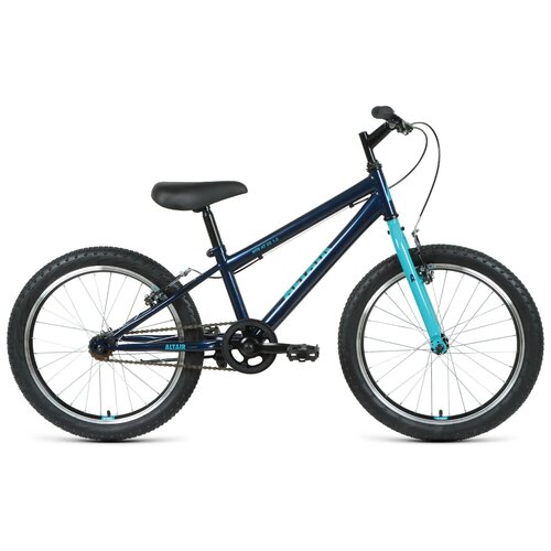 фото Подростковый bmx велосипед altair mtb ht 20 1.0 (2021) темно-синий/бирюзовый 10.5" (требует финальной сборки)