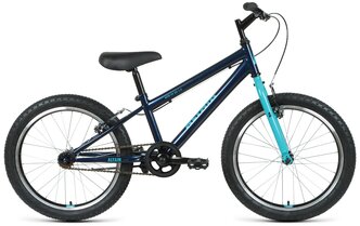 Подростковый BMX велосипед ALTAIR MTB HT 20 1.0 (2021) темно-синий/бирюзовый 10.5" (требует финальной сборки)