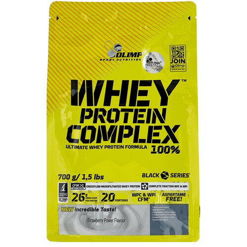 Протеин Olimp Sport Nutrition Whey Protein Complex 100%, 700 гр., клубника