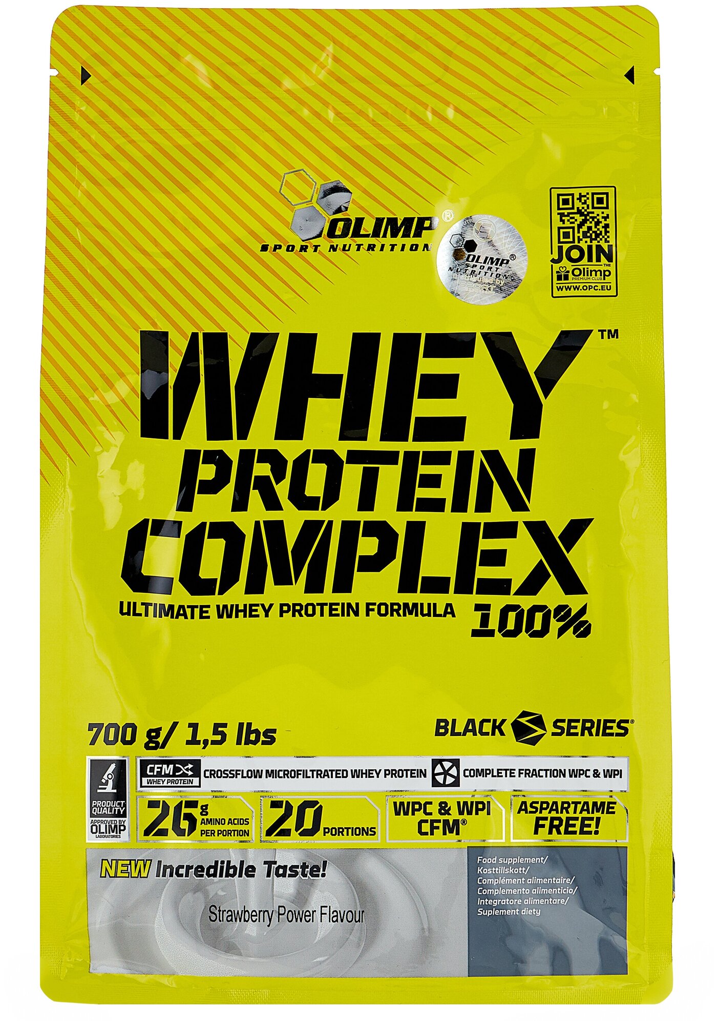 Whey Protein Complex 100%, 700 г, Strawberry Power / Клубничная Сила