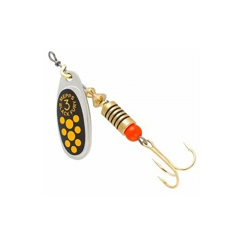 Блесна Mepps Black Fury Jaune AG №3 вращающаяся 3 6.5 г