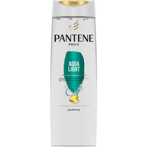 Шампунь для волос Pantene Pro-V Aqua Light, 250 мл pantene pro v бальзам ополаскиватель aqua light для тонких и склонных к жирности волос пантин 360 мл